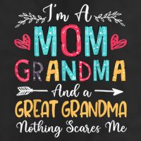 I'm A Mom Grandma And A Great Grandma Nothing Scares Me Adult Drive Performance Visor