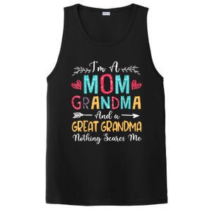 I'm A Mom Grandma And A Great Grandma Nothing Scares Me PosiCharge Competitor Tank