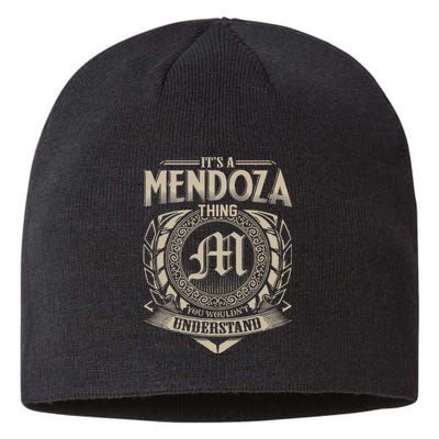 Its A MENDOZA Thing You Wouldnt Understand Name Vintage Sustainable Beanie