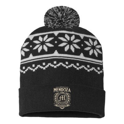 Its A MENDOZA Thing You Wouldnt Understand Name Vintage USA-Made Snowflake Beanie