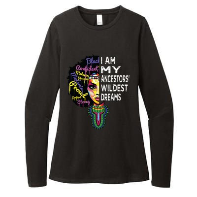 I Am My Ancestors Wildest Dreams Black History Month Womens CVC Long Sleeve Shirt