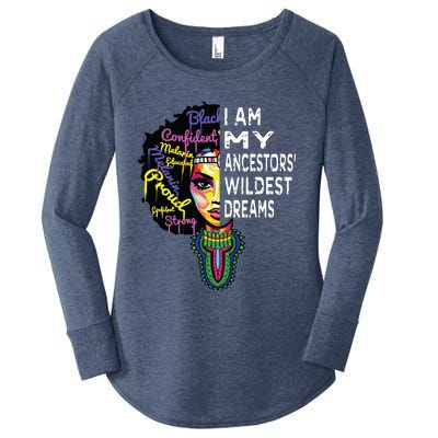 I Am My Ancestors Wildest Dreams Black History Month Women's Perfect Tri Tunic Long Sleeve Shirt