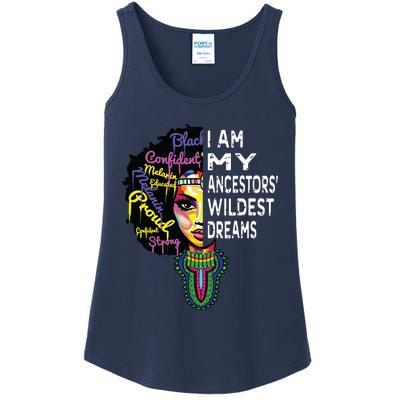 I Am My Ancestors Wildest Dreams Black History Month Ladies Essential Tank