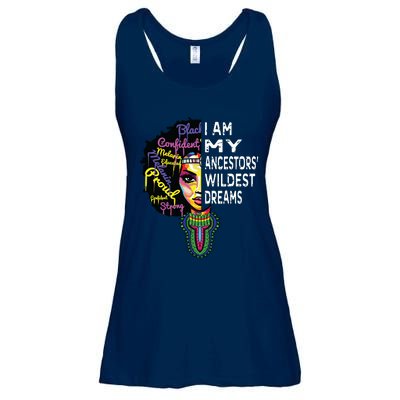 I Am My Ancestors Wildest Dreams Black History Month Ladies Essential Flowy Tank