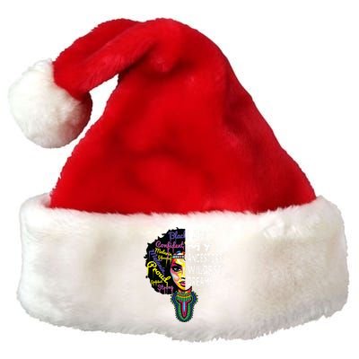 I Am My Ancestors Wildest Dreams Black History Month Premium Christmas Santa Hat