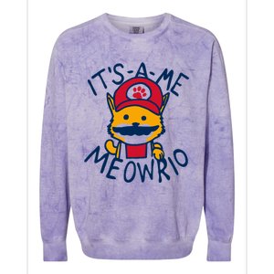 It's A Me Meowrio ,Funny Cat Lover Colorblast Crewneck Sweatshirt