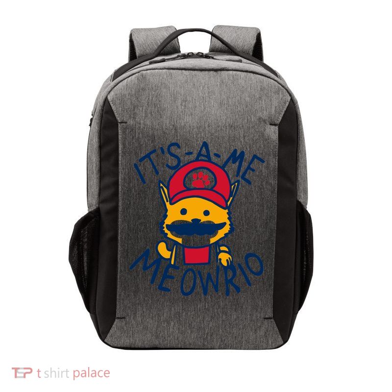 It's A Me Meowrio ,Funny Cat Lover Vector Backpack