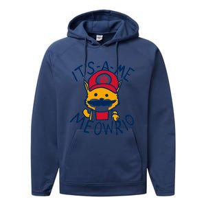 It's A Me Meowrio ,Funny Cat Lover Performance Fleece Hoodie