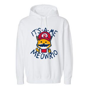 It's A Me Meowrio ,Funny Cat Lover Garment-Dyed Fleece Hoodie