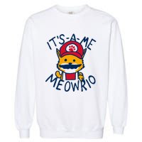 It's A Me Meowrio ,Funny Cat Lover Garment-Dyed Sweatshirt