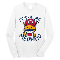 It's A Me Meowrio ,Funny Cat Lover Long Sleeve Shirt