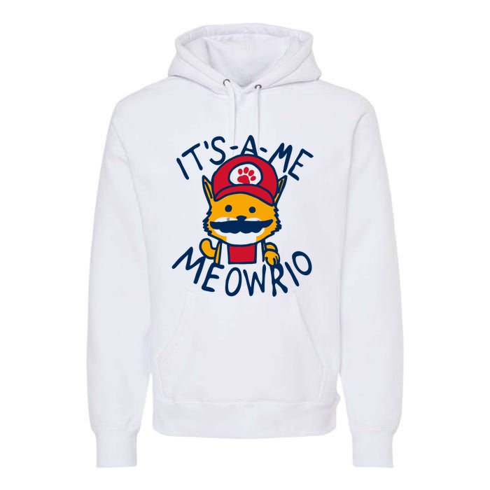 It's A Me Meowrio ,Funny Cat Lover Premium Hoodie