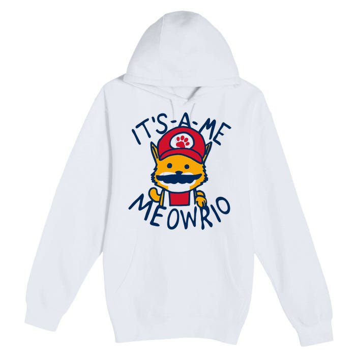 It's A Me Meowrio ,Funny Cat Lover Premium Pullover Hoodie