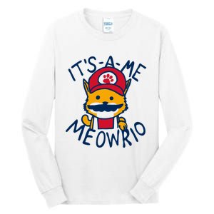 It's A Me Meowrio ,Funny Cat Lover Tall Long Sleeve T-Shirt