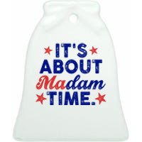 ItS About Madam Time Ceramic Bell Ornament