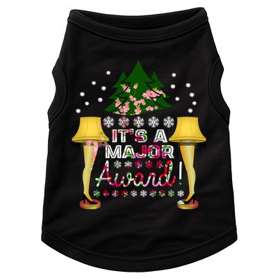 It's A Major Award Funny Christmas Fragile Lamp Leg Doggie Tank