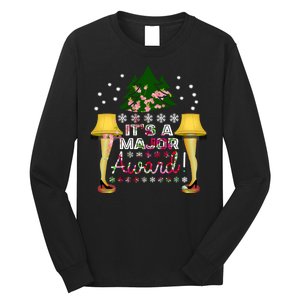 It's A Major Award Funny Christmas Fragile Lamp Leg Long Sleeve Shirt