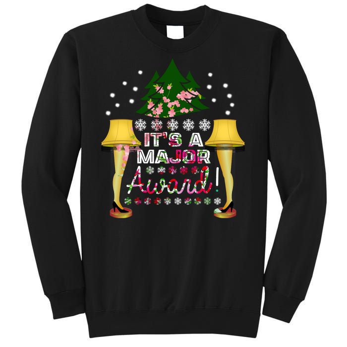 It's A Major Award Funny Christmas Fragile Lamp Leg Sweatshirt