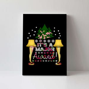 It's A Major Award Funny Christmas Fragile Lamp Leg Canvas