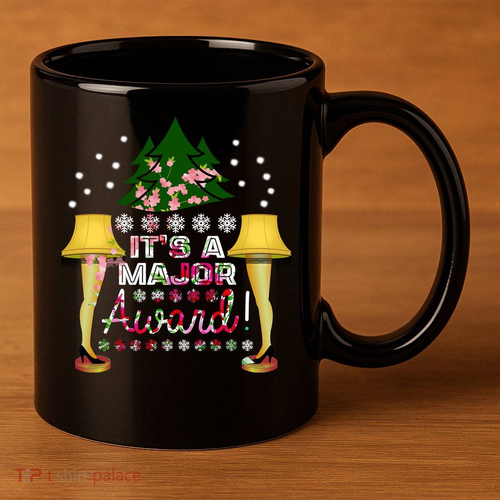 It's A Major Award Funny Christmas Fragile Lamp Leg 11oz C Handle Ceramic Mug