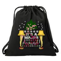 It's A Major Award Funny Christmas Fragile Lamp Leg Drawstring Bag