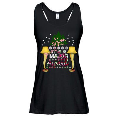 It's A Major Award Funny Christmas Fragile Lamp Leg Ladies Essential Flowy Tank