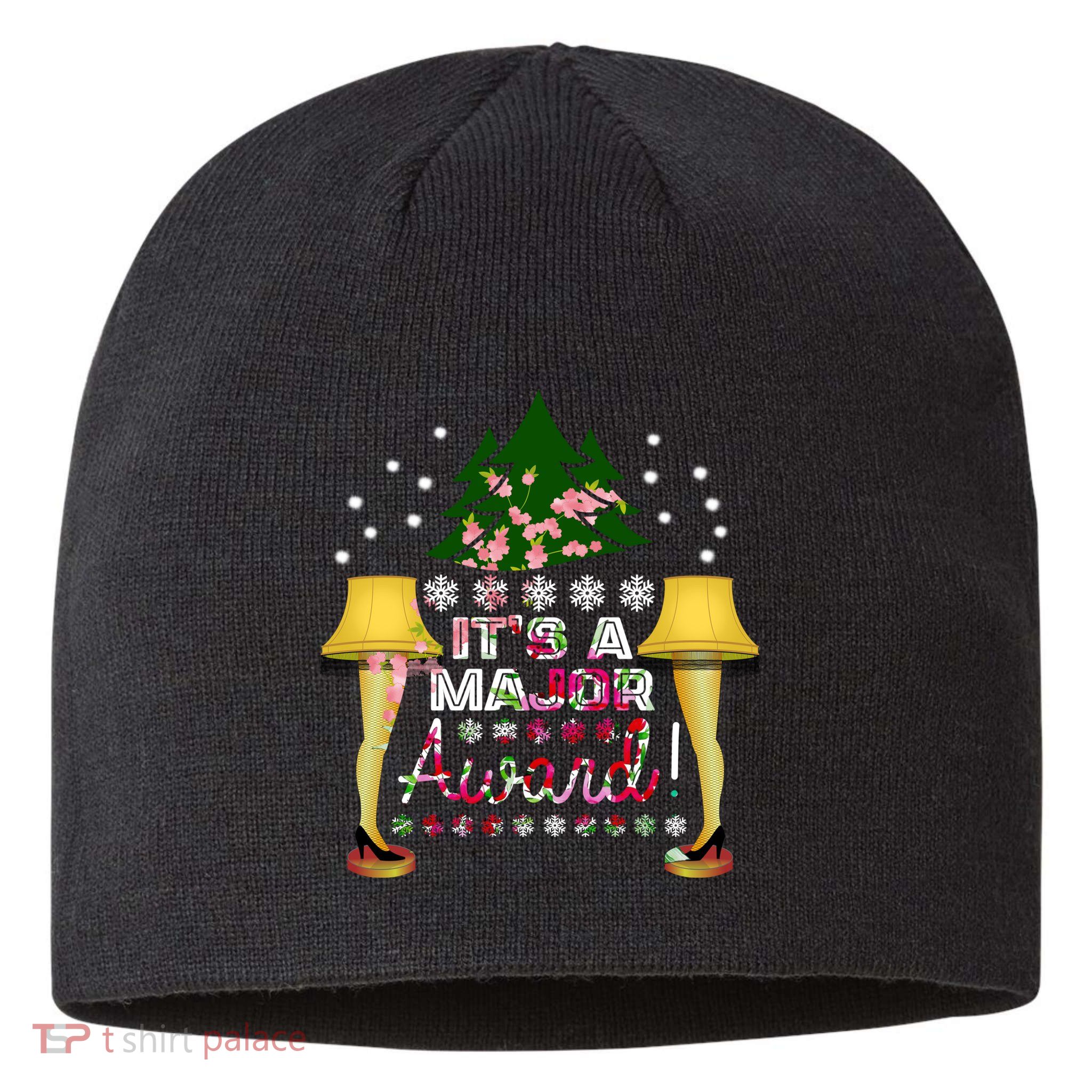 It's A Major Award Funny Christmas Fragile Lamp Leg Sustainable Beanie