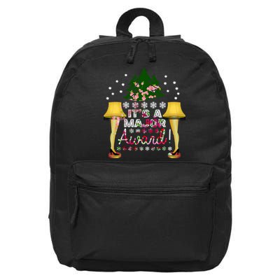 It's A Major Award Funny Christmas Fragile Lamp Leg 16 in Basic Backpack