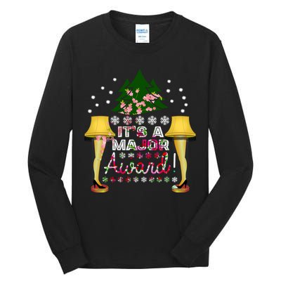 It's A Major Award Funny Christmas Fragile Lamp Leg Tall Long Sleeve T-Shirt