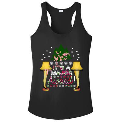 It's A Major Award Funny Christmas Fragile Lamp Leg Ladies PosiCharge Competitor Racerback Tank