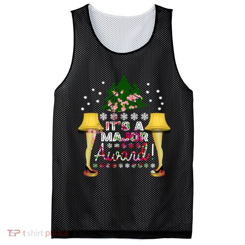 It's A Major Award Funny Christmas Fragile Lamp Leg Mesh Reversible Basketball Jersey Tank
