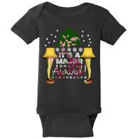 It's A Major Award Funny Christmas Fragile Lamp Leg Baby Bodysuit