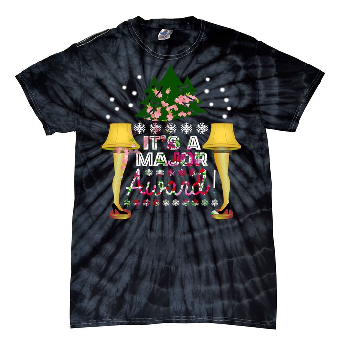 It's A Major Award Funny Christmas Fragile Lamp Leg Tie-Dye T-Shirt