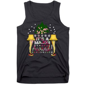 It's A Major Award Funny Christmas Fragile Lamp Leg Tank Top