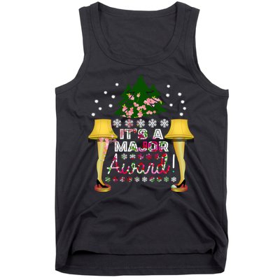 It's A Major Award Funny Christmas Fragile Lamp Leg Tank Top