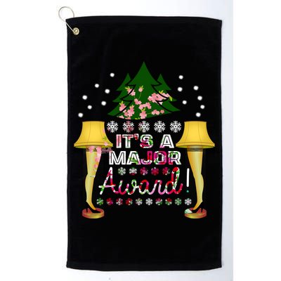 It's A Major Award Funny Christmas Fragile Lamp Leg Golf Towel