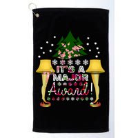It's A Major Award Funny Christmas Fragile Lamp Leg Golf Towel