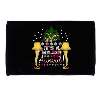 It's A Major Award Funny Christmas Fragile Lamp Leg Microfiber Hand Towel