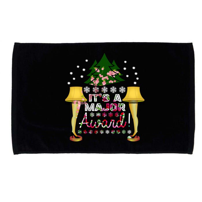 It's A Major Award Funny Christmas Fragile Lamp Leg Microfiber Hand Towel