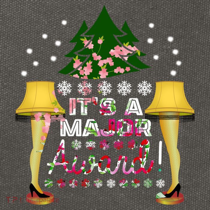 It's A Major Award Funny Christmas Fragile Lamp Leg Cotton Canvas Backpack