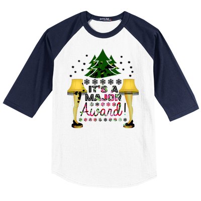 It's A Major Award Funny Christmas Fragile Lamp Leg Baseball Sleeve Shirt