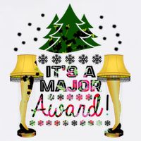 It's A Major Award Funny Christmas Fragile Lamp Leg Garment-Dyed Sweatshirt