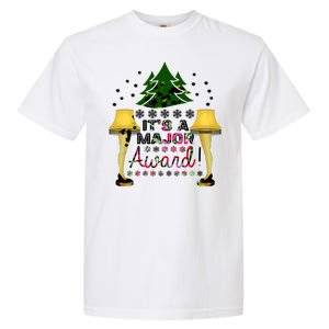 It's A Major Award Funny Christmas Fragile Lamp Leg Garment-Dyed Heavyweight T-Shirt