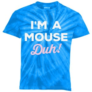 Im A Mouse Duh Funny Halloween Costume Kids Tie-Dye T-Shirt