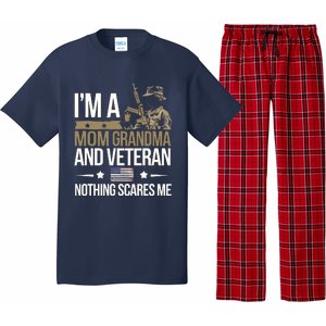 IM A Mom Grandma And Veteran Nothing Scares Me Wo Pajama Set