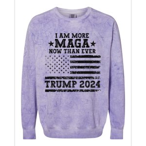 I Am More Maga Now Than Ever Trump 2024 You Missed Trump Colorblast Crewneck Sweatshirt