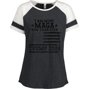 I Am More Maga Now Than Ever Trump 2024 You Missed Trump Enza Ladies Jersey Colorblock Tee