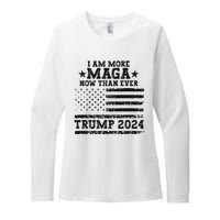 I Am More Maga Now Than Ever Trump 2024 You Missed Trump Womens CVC Long Sleeve Shirt