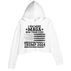 I Am More Maga Now Than Ever Trump 2024 You Missed Trump Crop Fleece Hoodie