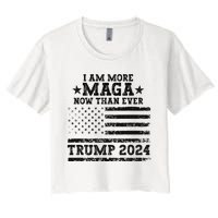 I Am More Maga Now Than Ever Trump 2024 You Missed Trump Women's Crop Top Tee